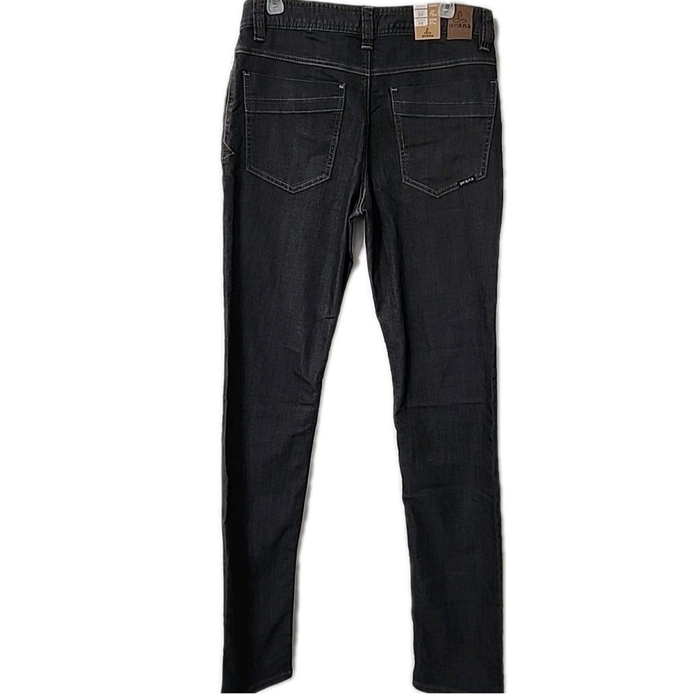 prAna Mens Bridger Jeans 30x36 Slim Fit Straight Stretch 5 Pocket Organic New